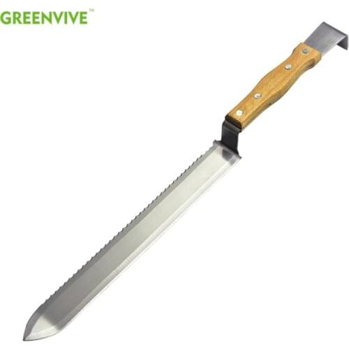 Beekeeping Equipment Honeycomb bee Scraper Serrated Blade Wooden Handle Tool Uncapping Fork Beekeeping tools