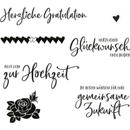 German Clear Stamp Or stamp for DIY Scrapbooking/Card Making/Kids Fun Decoration Supplies A346