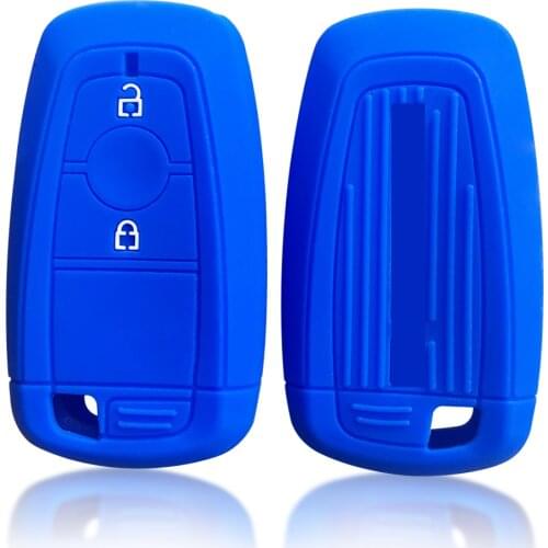 Silicone Key Holder For Ford Ranger Raptor Pickup Car Key Cover Case Smart Remote Control Key Accessories Shell Fob Protection