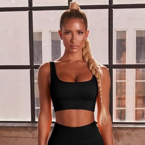 Workout Sportswear Gym Clothing Fitness Seamless Knitted Women Yoga Set Short Sleeve Crop Top High Waist Leggings Short Suits