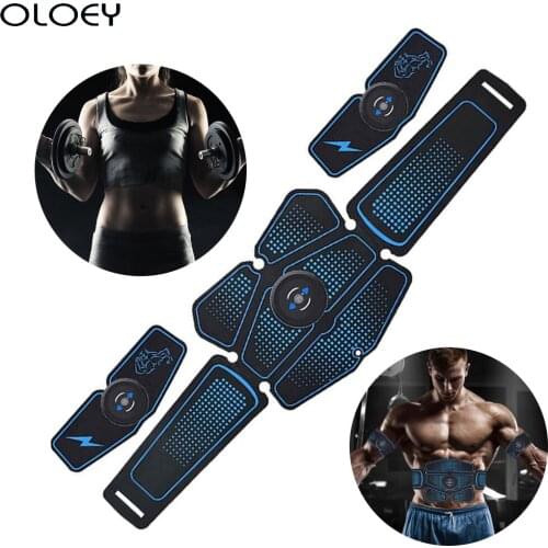 USB Charging Abdominal Muscle Trainer Stimulator Electrostimulation Fitness Massager Abdomen Sport Fitness Home Gym Equipment