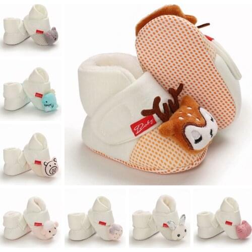 Unisex Baby Newborn Bootie Winter Warm Infant Toddler Crib Shoes Cartoon Floor Boys Girls Boots