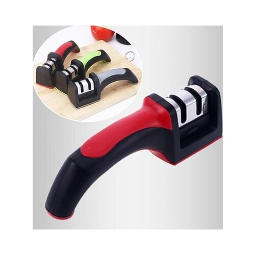 High Quality Knife Sharpener 2 Stage Professional Sharpeners Kitchen Sharpening System Tungsten Steel Ceramic Kitchen Knife Tool