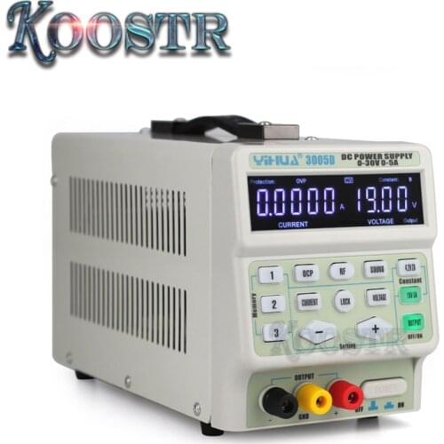 YIHUA 3005D DC Power Supply Adjustable Digital Program Control 30V 5A Voltage Regulators Switching Laboratory DC Power Supplies