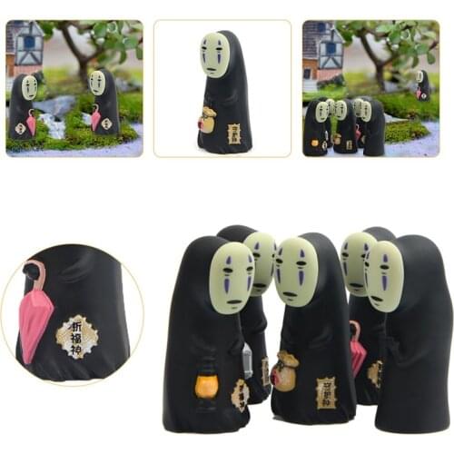 1pc Anime No Face Man Action Figure Model DIY Gardening Flower Pot Decoration Landscape Doll Toy Desktop Ornaments Kids Gifts