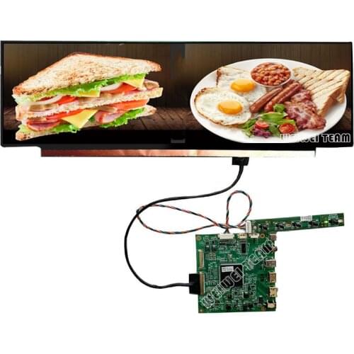 14 Inch 4k 3840*1100 Stretched Bar LCD Screen AIDA64 IPS LCD Advertising Display Driver Board Edp 30 Pins