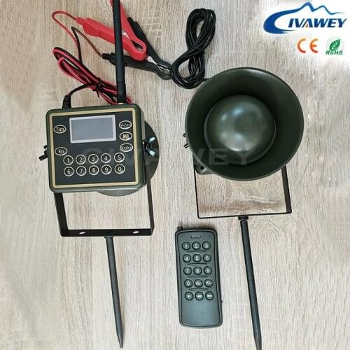With password 2x 60w Watt Loud Horn Speaker Electric goose crow Duck Caller wild animal birds voice caller timer on/ off
