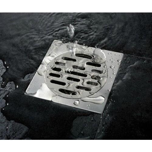304 stainless steel Square Floor Drain Cover for Kitchen Bathroom Wholesale DR005