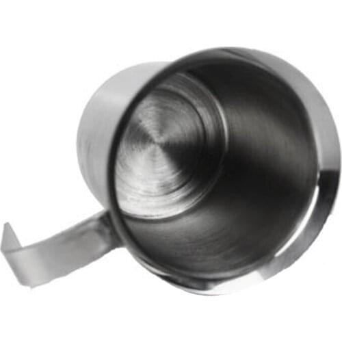 400ml Stainless Steel Milk Frother Double Mesh Milk Creamer Milk Foam