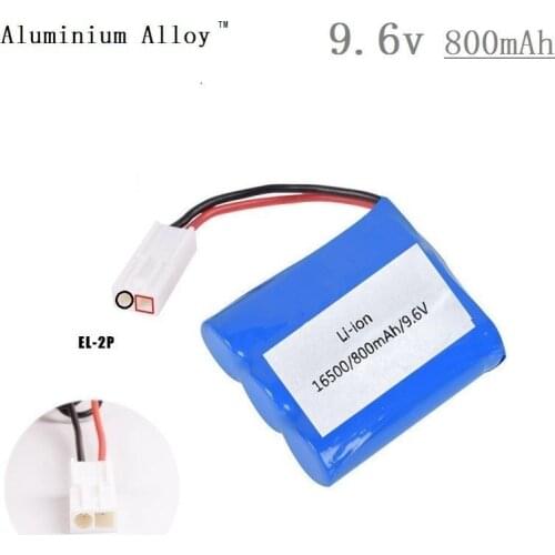 9115 Battery 9.6v battery RC 9115 Monster Truck Spare Rechargeable 9.6V 800mah Battery For RC Car EL-2P Plug 16500 DJ02