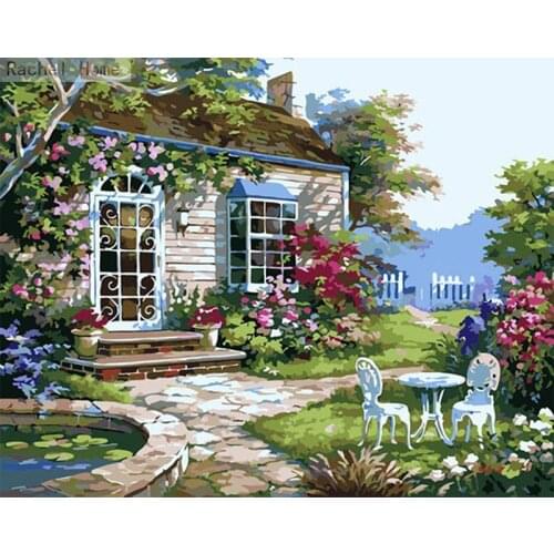 Diamond Embroidery Diy Diamond Painting Cross Stitch Kits Diamond Mosaic Garden house Full Square Diamond Embroidery CS139
