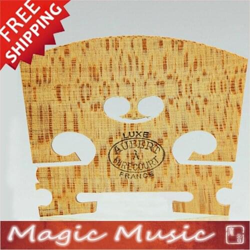 Free shipping! High Quality AUBERT LUXE Violin Bridge Size 4/4 "Mirecourt", Made in France