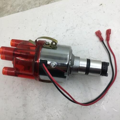 SherryBerg electronic distributor 009 / 094 Centrifugal Advance Distributor Chrome For VW 1200 - 2332cc Engines red clean cap