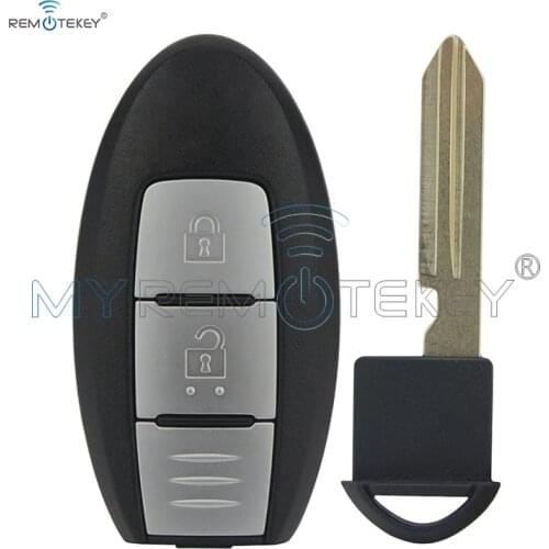 Smart key 2 button 433.9mhz for Nissan Qashqai X-Trail keyless entry key S180144102 remtekey