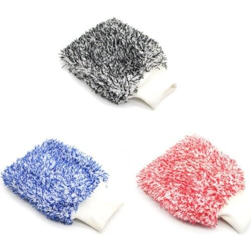 Car Soft Cleaning Glove Ultra Soft Car Wash Mitt Easy To Dry Auto Detailing Mitt NEW