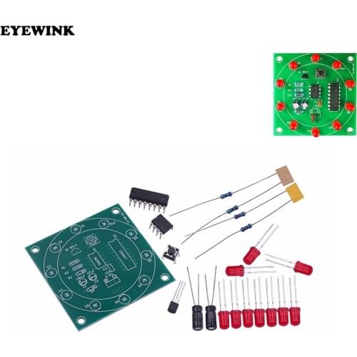 NE555 Wheel Of Fortune CD4017 Kit Electronic DIY Bricolaje Trousse Electronica Production Lucky Rotary Suite Components 3.5-6V