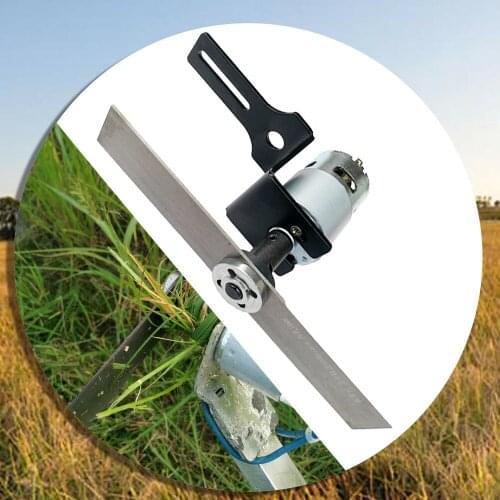 DIY Lawn Mower Set DC 12V 775/795 Motor Manganese Steel Blade Garden Mowing Tools Mini Grass Cutting Machine Trimming Tool
