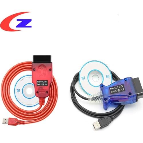 New OBD V1.87 Renolink OBD2 Diagnostic Interface For Re-nault/D-acia Vehicles ECU Programmer Airbag/Key Coding Multi-Function