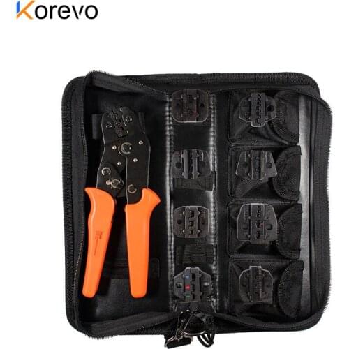 Crimping Tool Crimping Pliers Wire Hand Tool Home Industry Use terminal Crimping Tool Terminal Crimping Yellow Orange Color