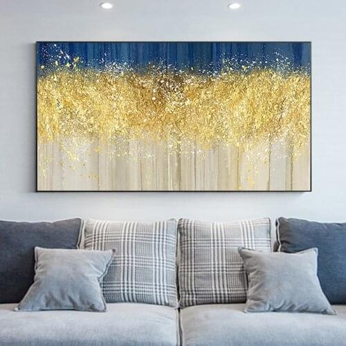 Pachira Oil Paintinghand-painted Banner American Light Luxury Living Room Sofa Backdrop Restaurant Decorative Painting Gol