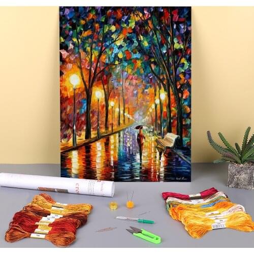 Before The Celebration Printed Fabric 11CT Cross Stitch Kit Embroidery DMC Threads Needlework Knitting Hobby Promotions