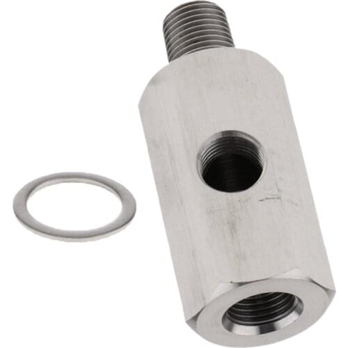 1/8" Oil Pressure Sensor Tee BSPT Single Hole Sensor Portable for NPT Adapter Turbo Supply 2.36x1.57x1.57inch