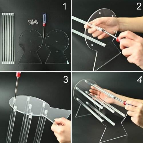 Clear Headband Holder Organizer Acrylic Hair Accessory Jewelry Organizer for Chains Bracelets Necklaces Storage Display