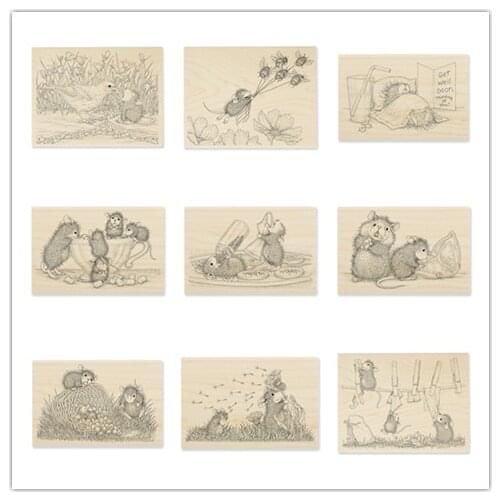 CLEAR STAMP cartoon mouse DIY Scrapbook Card album paper craft silicon rubber roller transparent stamps 127