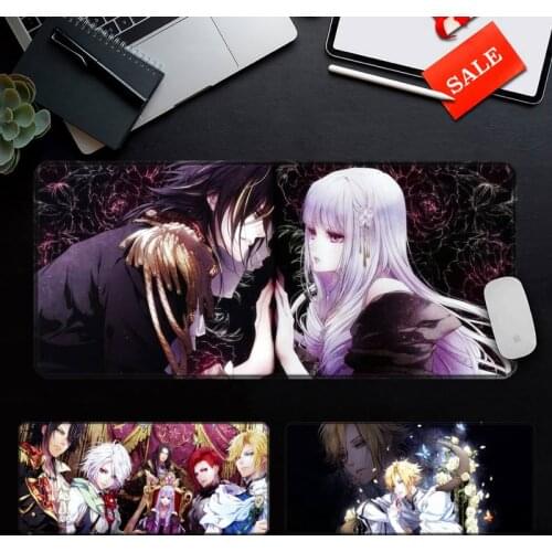 Anime Reine des Fleurs Keyboards Mat Rubber Computer Gaming Mousepad Anti-slip Natural Rubber with Locking Edge Gaming Mousepad