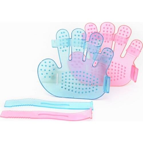 Dog Hair brush transparent massage five fingers brush pet gloves bath brush dog bath supplies pet supplies