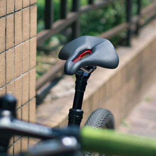 Ultralight 260g Bicycle Saddle MTB Mountain Road Bike Soft Wide Hollow Seat Cushion Microfiber Leather Cycling Saddle Dropship