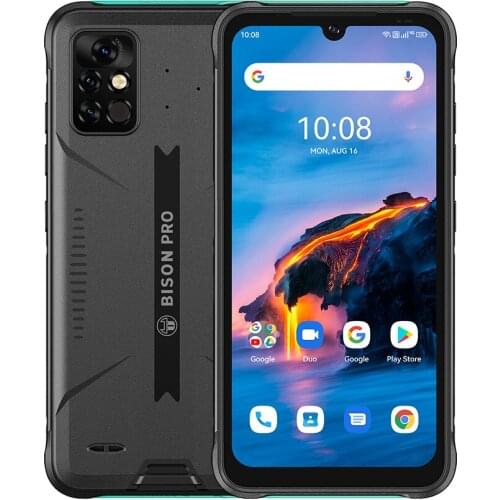 UMIDIGI BISON Pro Smartphone Android 11 128GB IP68/IP69K Helio G80 NFC 48MP Camera 6.3"FHD+ Screen 5000mAh Global Version
