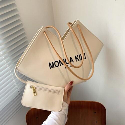 Ladies Fashion Luxury Heart-shaped Large Capacity 2-piece Tote Handbag Casual Zipper Shopping Travel Beach Shoulder Wallet Purse