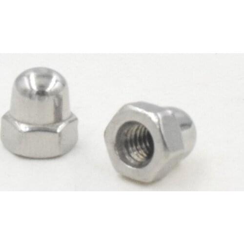 10Pcs M4 Stainless Steel Cap Nuts Round Head Cover Decorative Nut Metric M4 Hex Nuts