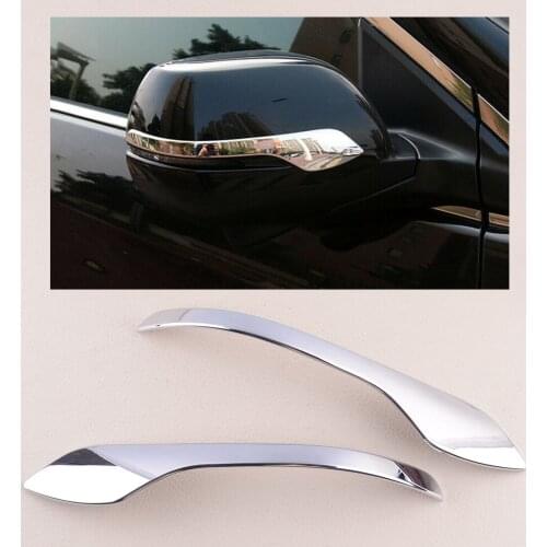 2pcs Car Chrome Exterior Side Rearview Mirror Stripe Molding Trim Emblems Decoration Fit for Honda CR-V 2017 2018 2019 2020