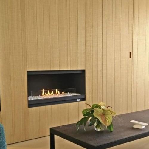 21 AUG Inno-Fire 18 inch silver or black remote control ethanol burner fireplace insert