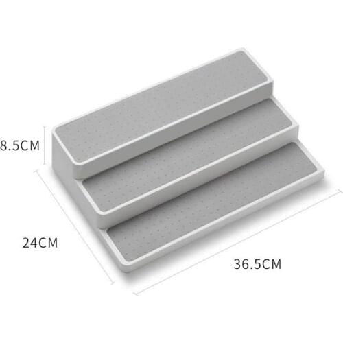 3 Stepped Cabinet Kitchen Spice Rack Storage Organizer Bathroom Accessories