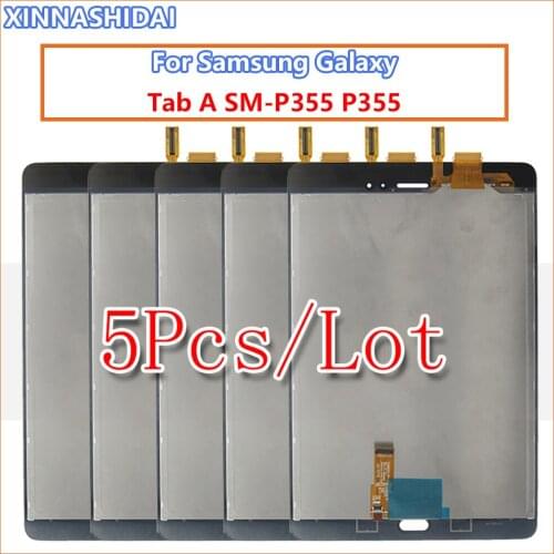 5PCS/LOT For Samsung Galaxy Tab A SM-P355 P355 LCD touch screen digitizer assembly 3G