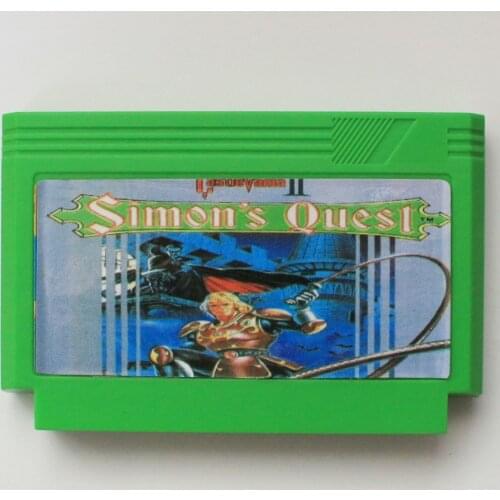 Simons quest 60 Pins Game Card For 8 Bit D99 Game Player