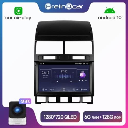 Prelingcar For VW Volkswagen Touareg 2002-2010 Android 10 Car Radio Stereo Receiver Auto Video Player Multimedia Navigation GPS