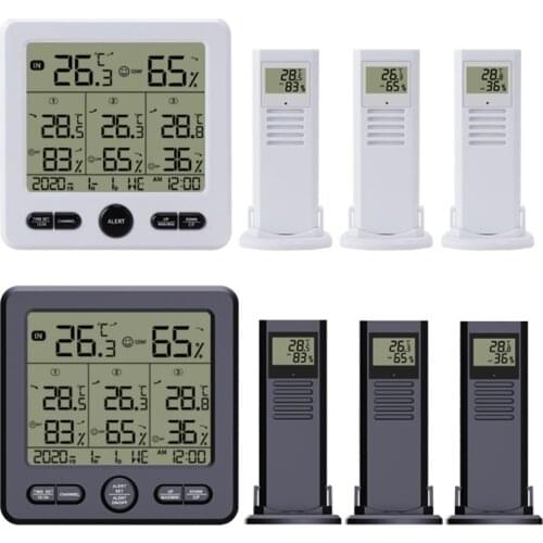 Wireless Weather Station Digital Thermometer Hygrometer with Max Min Alarm ℃ / ℉ Dropshipping