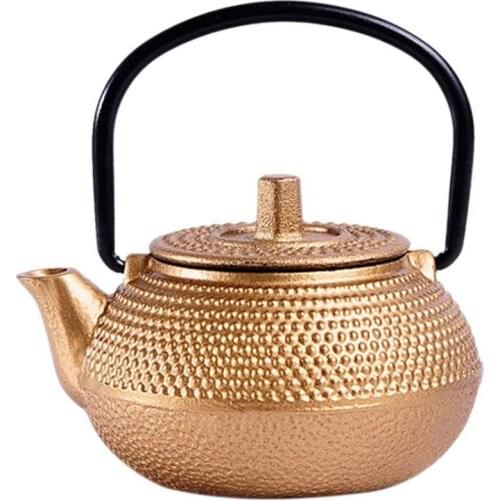 New Mini Japanese Style Cast Iron Tea Kettle Tetsubin Small Teapot Tea Pot 50ml, Easy to Carry