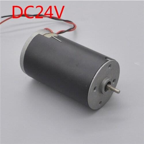 DC12-24V 1500-3000RPM 55W Micro Motor Permanent Magnet Replaceable Carbon Brush Ball Bearing Mute Steel Tube Electric Machinery