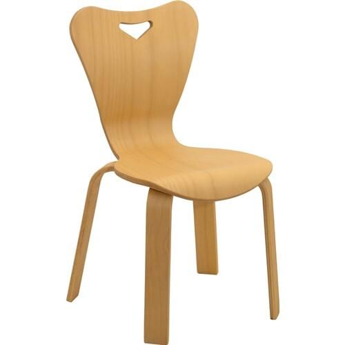 Ens Kids Collection Naturel Wooden Child Chair Love 2-7 Age