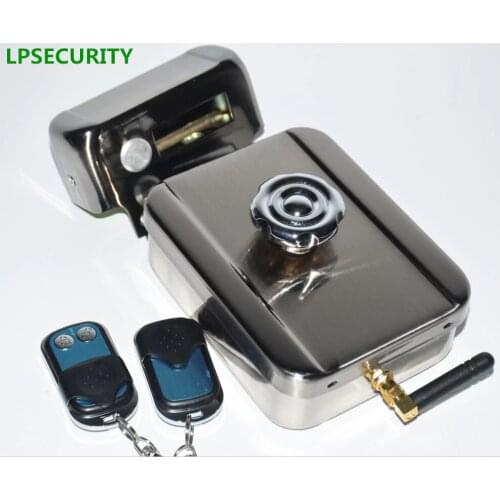 LPSECURITY remote control Electric Lock Control Access Mute Lock Electric Door Lock For Doorbell Intercom Access (no battery)