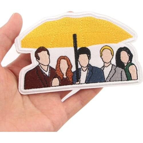 K1234 How I Met Your Mother Embroidered Patches Iron on Sewing for hat bag Applique embroideried accessories for DIY Patchworks