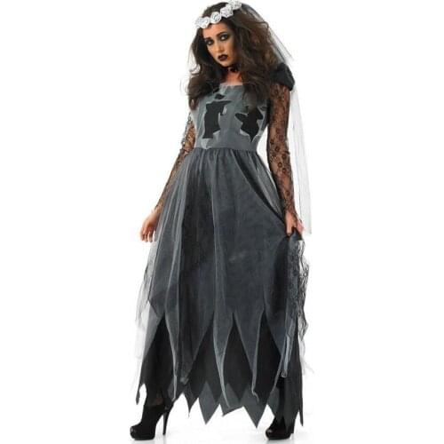 Halloween Costumes For Women Sexy Vampire Witch Costume Ghost Bride Scary Clothing Holiday Carniva Gamel Party Performance