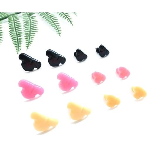 100pcs Craft DIY Fox Nose(with washers) Plastic safety nose Doll Nose For Doll Stuffed Toys Snap Animal Scrapbooking