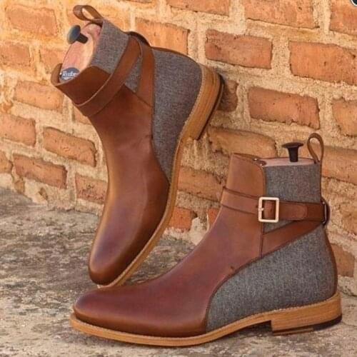 Fashion Men Shoes Top Quality Zipper PU Leather Comfortable Fashion Ankle Mens Boots Casual Zapatos De Hombre YK487