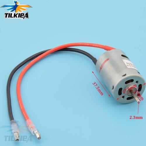 Rc Boat 380 Motor with two lines DC 6V-9V 10000 to 15000rpm Better for 2S lithium battery